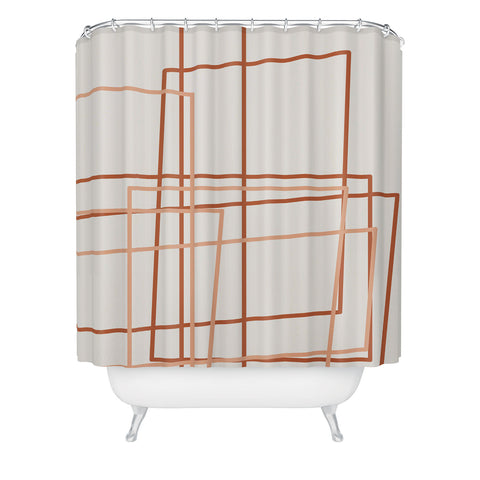 The Old Art Studio Tekton 01 Shower Curtain