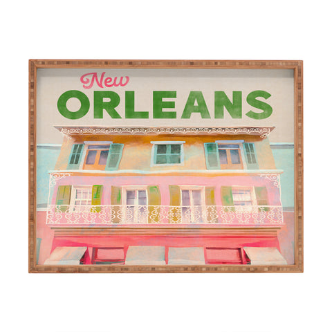 The Whiskey Ginger New Orleans French Quarter Rectangular Tray