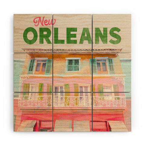 The Whiskey Ginger New Orleans French Quarter Wood Wall Mural