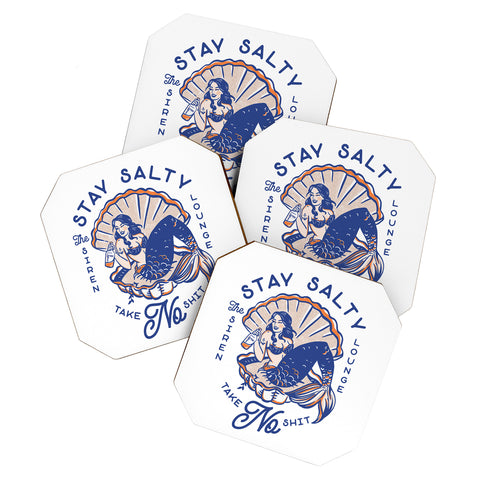 The Whiskey Ginger The Siren Lounge Stay Salty Coaster Set