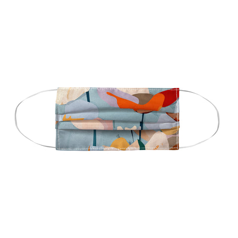 ThingDesign Abstract Art Flowers Face Mask