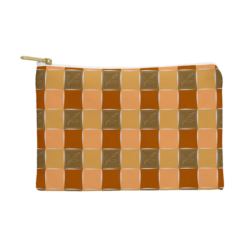 Viviana Gonzalez Checkerboard Autumn Vibes Pouch