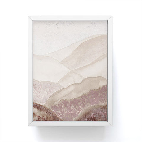 Viviana Gonzalez Japandi Mountains 01 Framed Mini Art Print