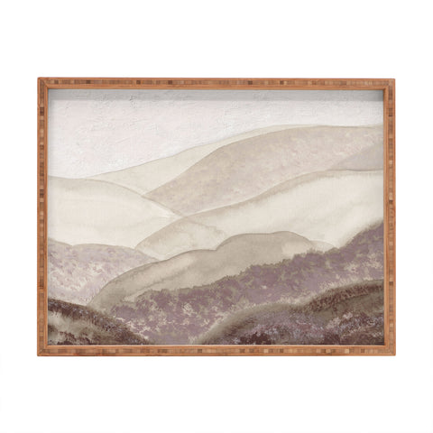 Viviana Gonzalez Japandi Mountains 01 Rectangular Tray