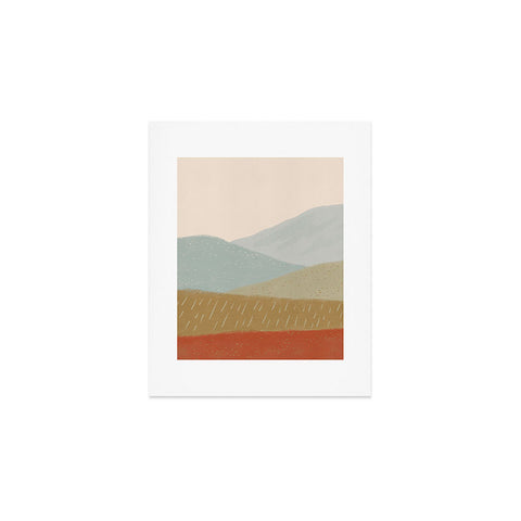 Viviana Gonzalez Minimal Patterned Mountains 2 Art Print