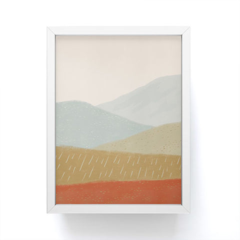Viviana Gonzalez Minimal Patterned Mountains 2 Framed Mini Art Print