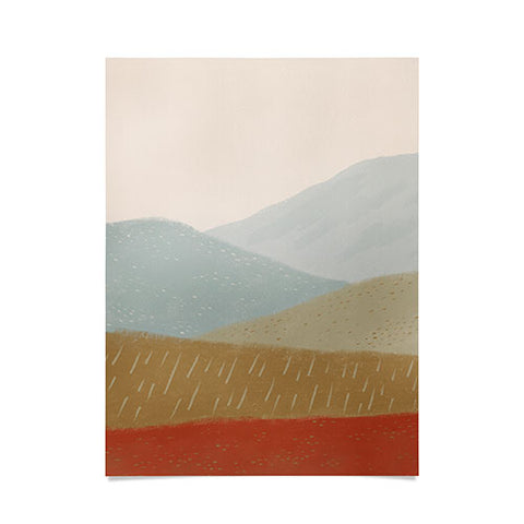 Viviana Gonzalez Minimal Patterned Mountains 2 Poster