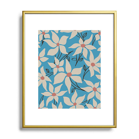 Viviana Gonzalez Moody Blooms 05 Metal Framed Art Print