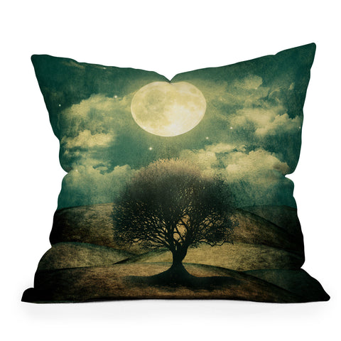 Viviana Gonzalez Once Upon A Time The Lone Tree Outdoor Throw Pillow