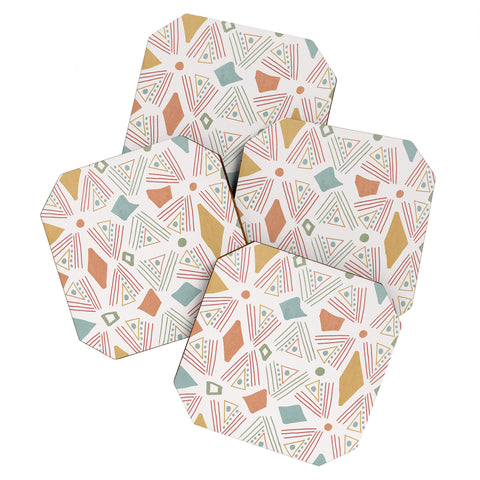 Viviana Gonzalez Playful Geometrics 2 Coaster Set