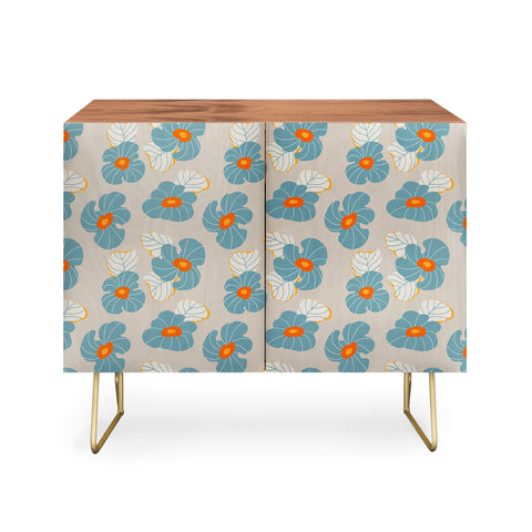 Viviana Gonzalez Psychedelic Wild Flowers Credenza