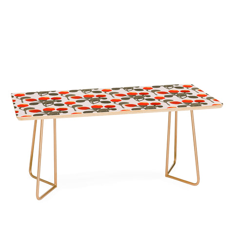 Viviana Gonzalez Red WildFlowers Coffee Table