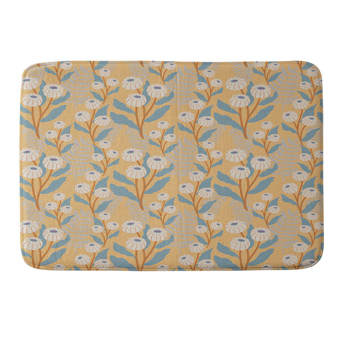 Viviana Gonzalez Tropical Wild Flowers Memory Foam Bath Mat