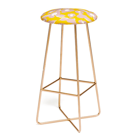 Viviana Gonzalez Vintage Flowers day Bar Stool