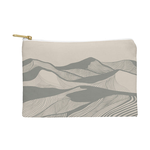 Viviana Gonzalez Vintage Mountains Line Art 04 Pouch