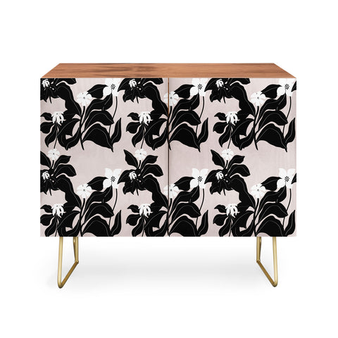 Viviana Gonzalez White WildFlowers Credenza