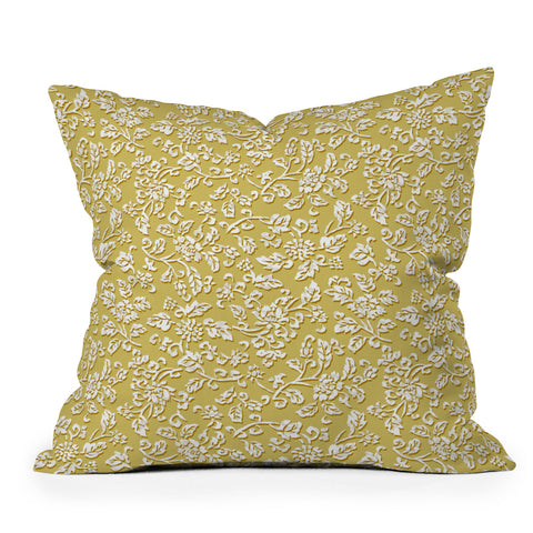 Wagner Campelo Chinese Flowers 4 Outdoor Throw Pillow