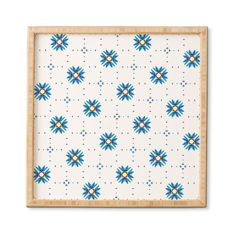 83 Oranges Blue Blossom Framed Wall Art