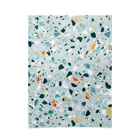 83 Oranges Mint Terrazzo Poster