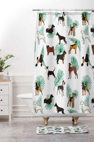 83 Oranges Miracles With Paws Shower Curtain And Mat
