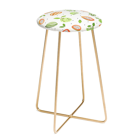 83 Oranges Papaya And Custard Apple Counter Stool