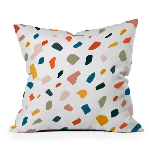 83 Oranges Terrazzo Love Throw Pillow