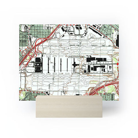 Adam Shaw ATL Atlanta Airport Map Mini Art Print