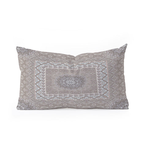 Aimee St Hill Farah Squared Neutral Oblong Throw Pillow