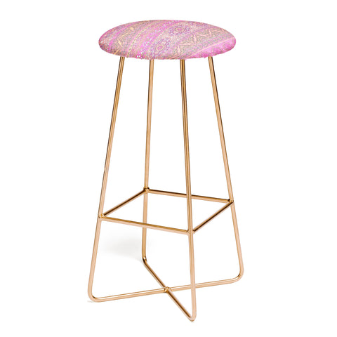 Aimee St Hill Farah Stripe Soft Blush Bar Stool