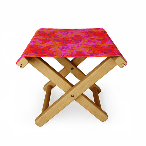 Aimee St Hill Pink Birds Folding Stool