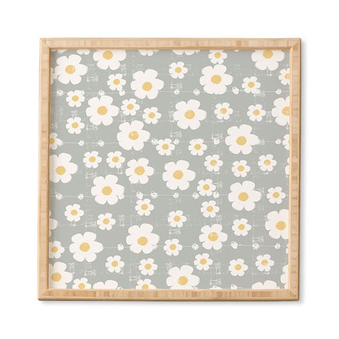 Ali Benyon Gray Daisy Framed Wall Art