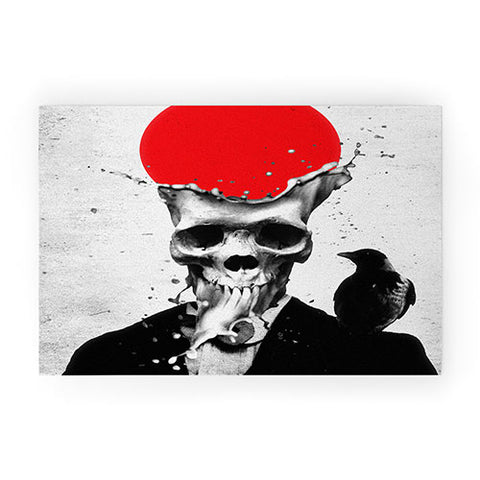 Ali Gulec Splash Skull Welcome Mat