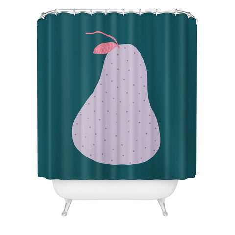 Alice Rebecca Potter Pear Shower Curtain