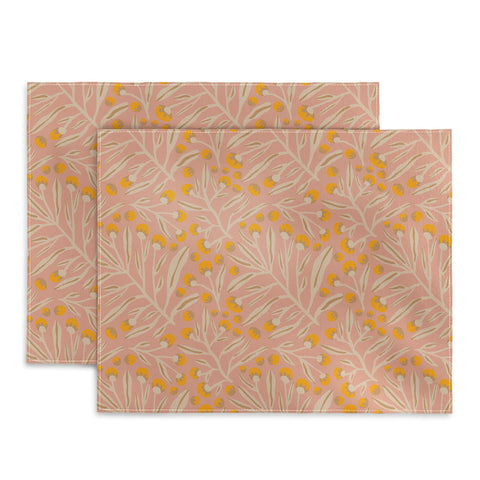 Alisa Galitsyna Berries Peach Yellow Placemat