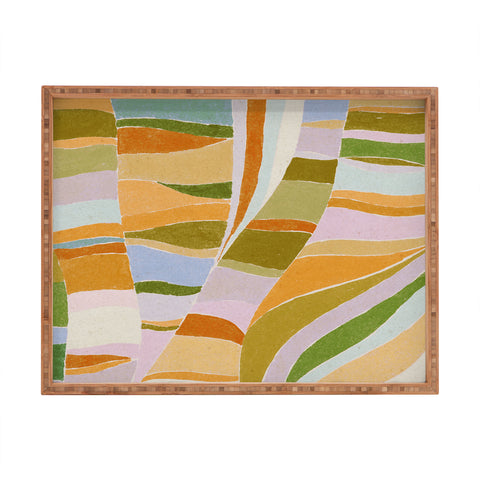 Alisa Galitsyna Colorful Flow Rectangular Tray