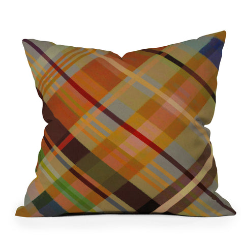 Alisa Galitsyna Colorful Plaid 2 Throw Pillow