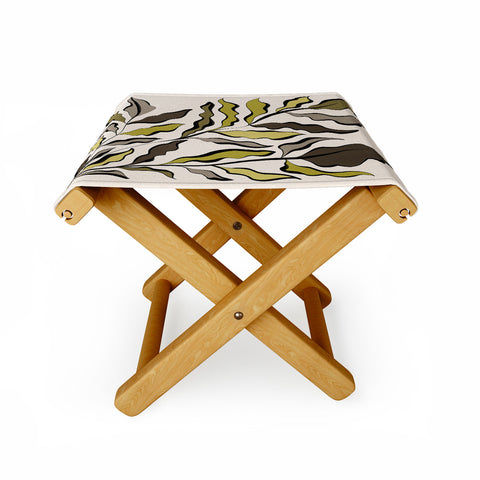 Alisa Galitsyna Green Leaves 2 Folding Stool