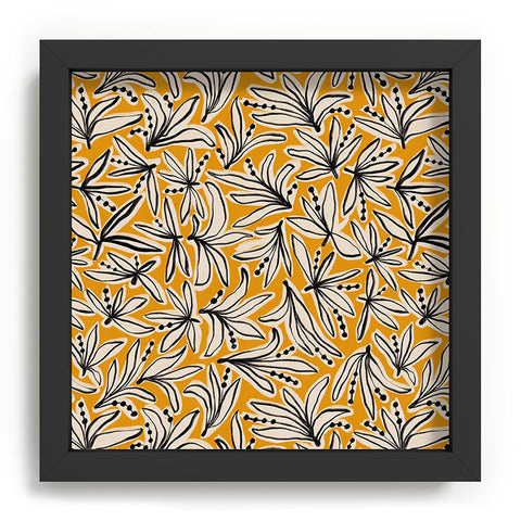 Alisa Galitsyna Lily Flower Pattern 2 Recessed Framing Square