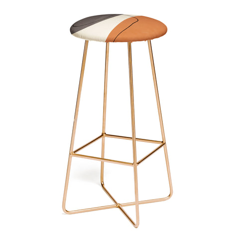 Alisa Galitsyna Modern Abstract Shapes II Bar Stool