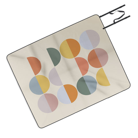 Alisa Galitsyna Pastel Geometric Shapes 2 Picnic Blanket