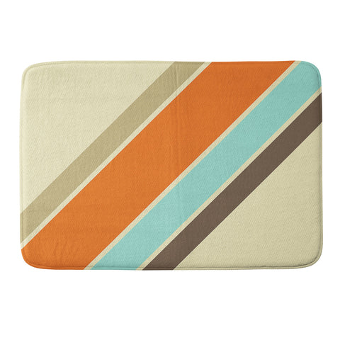 Alisa Galitsyna Retro Stripes Memory Foam Bath Mat