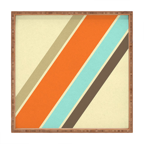 Alisa Galitsyna Retro Stripes Square Tray