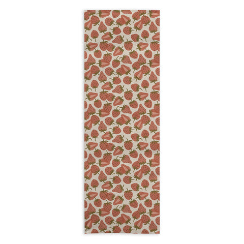 Alisa Galitsyna Strawberry Harvest Yoga Towel