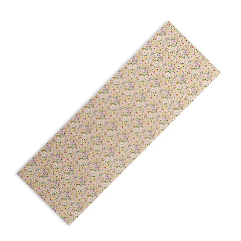 alison janssen Sweet Spring Floral Yoga Mat