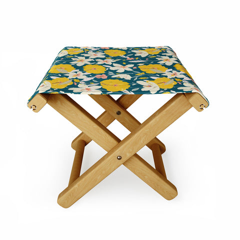 alison janssen tropical hibiscus 2 Folding Stool