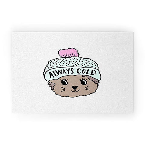 Allyson Johnson Always cold cat Welcome Mat