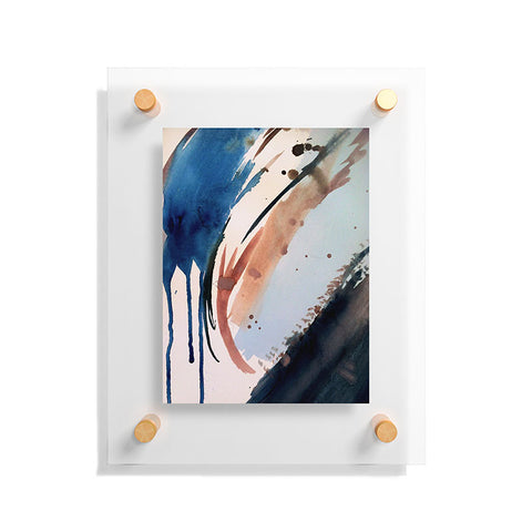 Alyssa Hamilton Art 708 a minimal mixed media Floating Acrylic Print