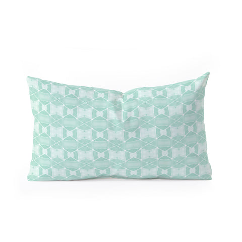 Amy Sia Agadir 4 Sea Green Oblong Throw Pillow