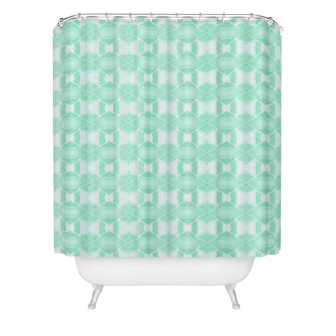 Amy Sia Agadir 4 Sea Green Shower Curtain