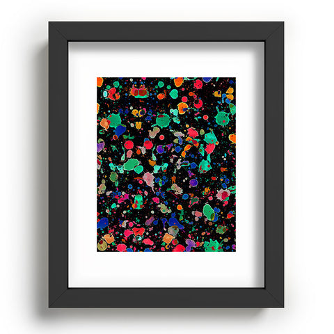 Amy Sia Colourful Splatter Recessed Framing Rectangle